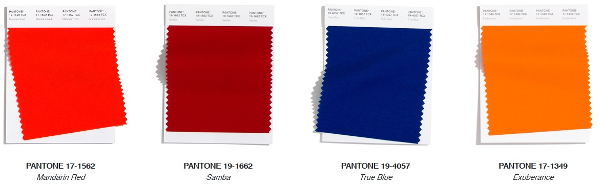 Pantone Top Trend vibrant Fashion Colours Autumn/ Winter 2020/2021