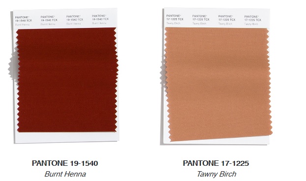 Pantone Top Trend Earthy Fashion Colours Autumn/ Winter 2020/2021