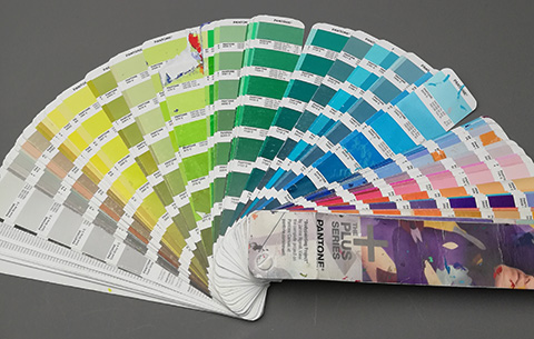 Old and damaged Pantone Formula Guides