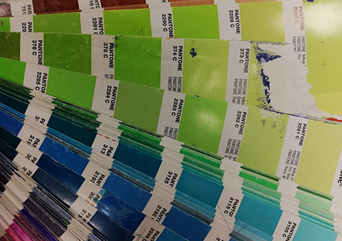 Old & damaged Pantone Formula Guides