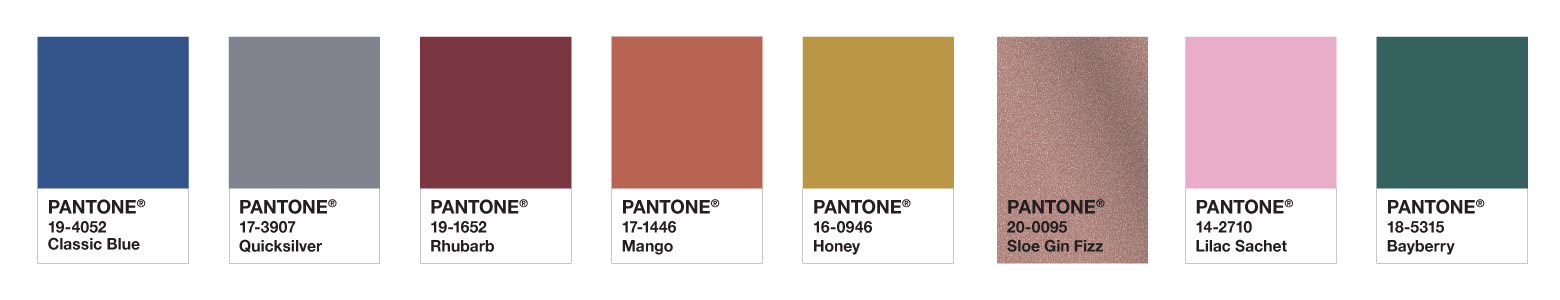 Pantone Colour Palette for Beauty Design