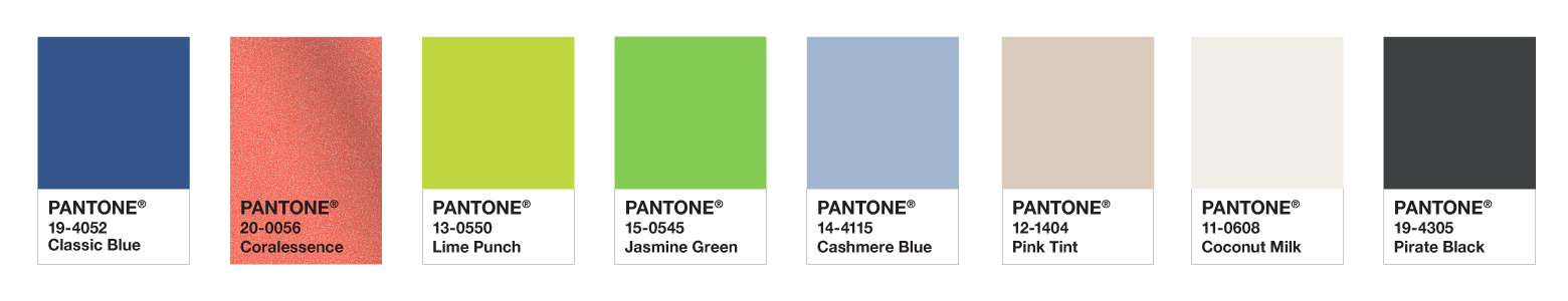 Pantone Colour Palette for web design