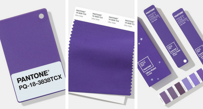 selection of ultra violet pantone products