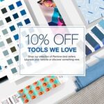 10% discount pantone advert