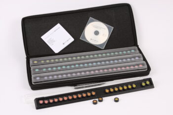 Farnsworth Munsell 100 Hue Test Kit contents