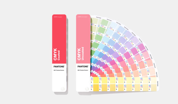 Pantone CMYK Guide Set fans with Uncoated fan open