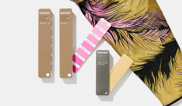 gold and pink colours from the FHI Coated Colors Guide set