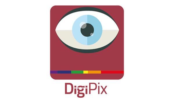 DigiPix logo with white border