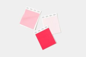 pink and red Pantone SMART swatches