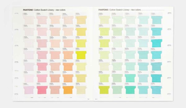 Pantone Cotton Swatch Library dualities supplement FHIC110C Pastel colours