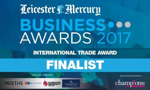 Finalist for the Leicester Mercury Business Awards 2017