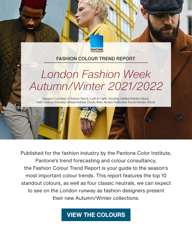 PANTONE® USA  London Fashion Week Autumn/Winter 2021/2022