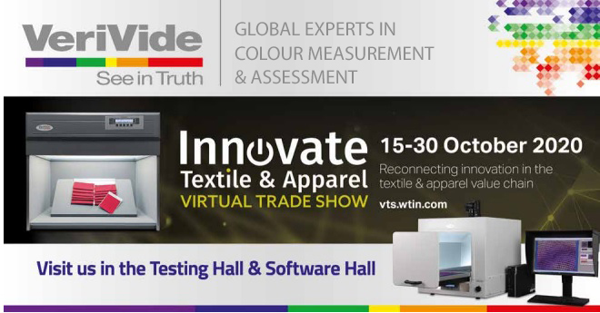 VeriVide exhibits virtually in Innovate Textiles & Apparel Virtual Trade Show