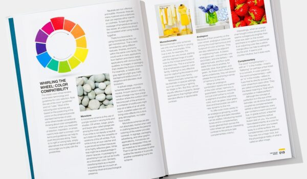colour wheel in book