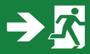 Emergency Exit sign 