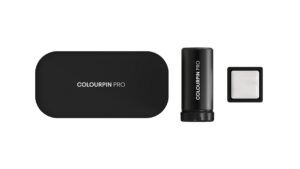 NCS Colourpin pro device showing calibration tile