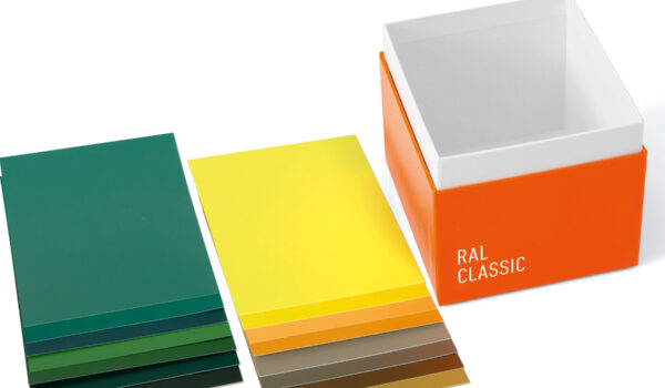 RAL K6 Box showing loose A6 colour samples