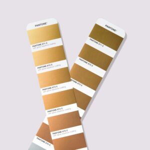 Pantone Metallics Coated Guide fan gold pages