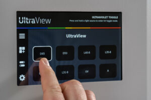 UltraView switch panel, selecting D65