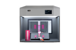 Pantone Formula Guide and product inside VisionView light booth