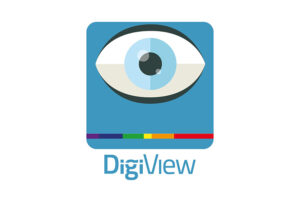 DigiView logo with white border