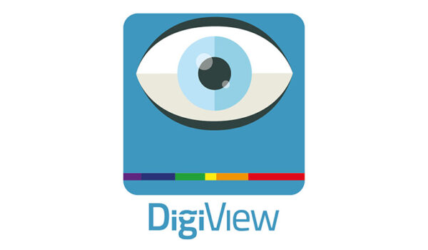 DigiView logo with white border