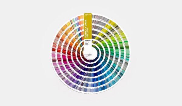 Pantone Formula Guide Coated Fully Fanned into circle of colours