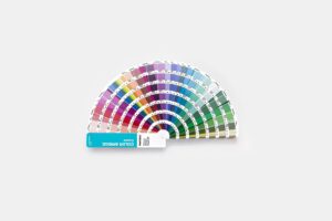 Pantone GG6103C Color Bridge Coated fanned to show colour range