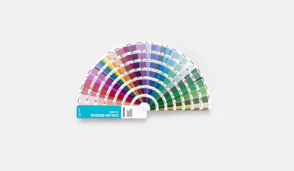 Pantone GG6103C Color Bridge Coated fanned to show colour range