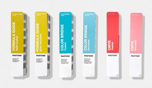 Pantone GPG301C Essentials Guides, 6 colour guide fans in a row
