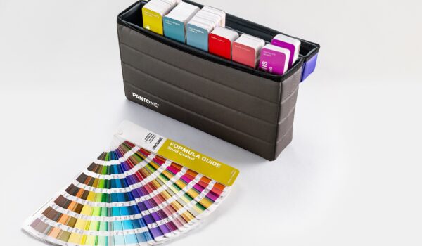 set of Pantone fan guides in a carry case - Portable Guide Studio