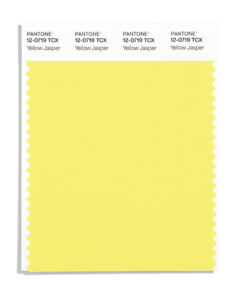 yellow Pantone colour swatch