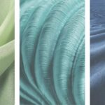 green and blue fabrics