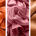 orange and pink fabric